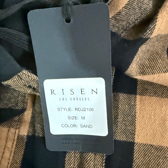 RISEN PLAID LONG HOODED SHACKET - Picture 11 of 11